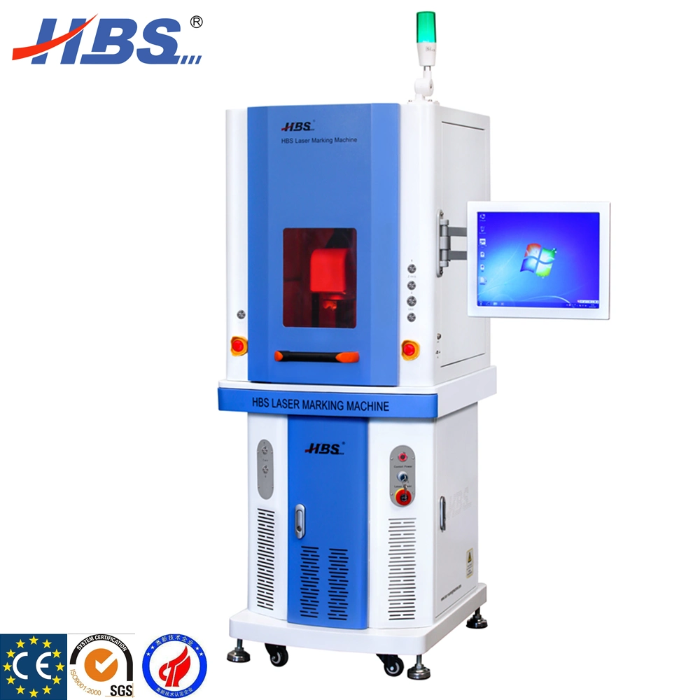 Hbs Laser Germany Standard Fiber Laser Marking Machine/Full Enclosed Class 1 Fiber Laser Marker for Stainless Steel