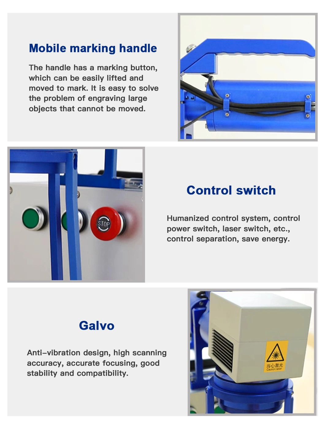 High Speed Portable Marking Machine Laser Printer Fiber Laser Marking for Stainless Steel Metal Plate 20W 30W Machine Price Handheld Laser Marking Machine